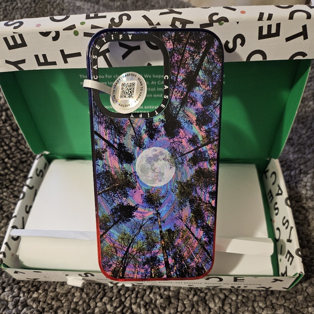 Casetify Moon Swirl iPhone 13 Pro Impact Magsafe Case - Multicolor